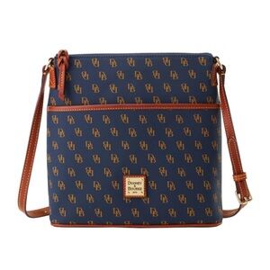 NWT Dooney & Bourke Blue and Brown Gretta Everyday Crossbody